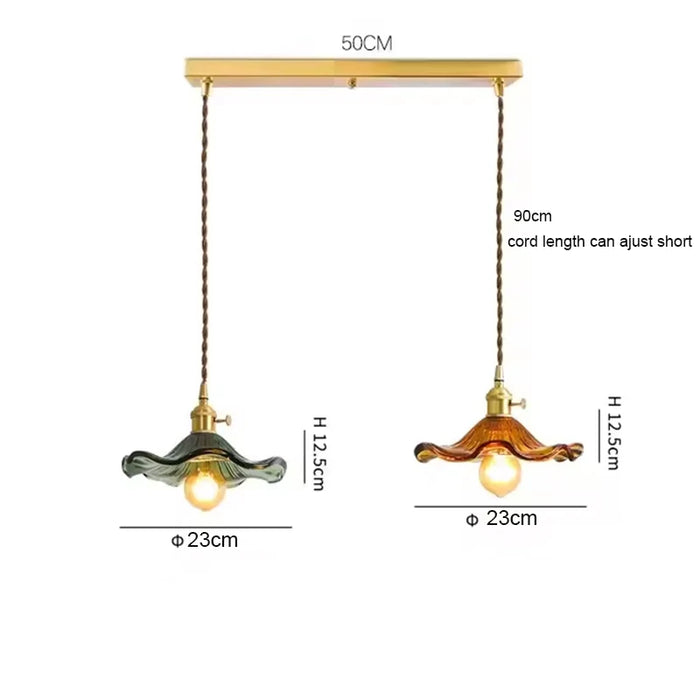 Art Deco Copper Pendant Light – Elegant Ceiling Lamp for Modern Interiors - Samanta Factory