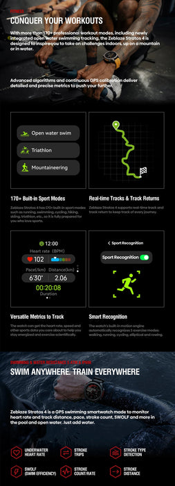 GPS Smartwatch – Sports & Health Tracking Power SF