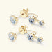 Moissanite Stud Earrings – D-Color VVS1 2-in-1 Sterling Silver SF