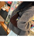 Cow Leather Shoulder Bag – Soft Half Moon Shape SF