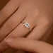 Moissanite Ring – S925 Sterling Silver 18K White Gold Plated SF