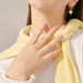 14K Gold Moissanite Ring – Certified Round-Cut Brilliance SF