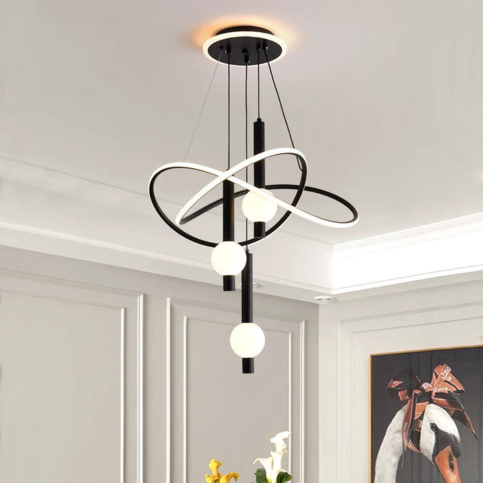 LED Crystal Pendant Light – 3 Color Modes with Remote Dimming SF