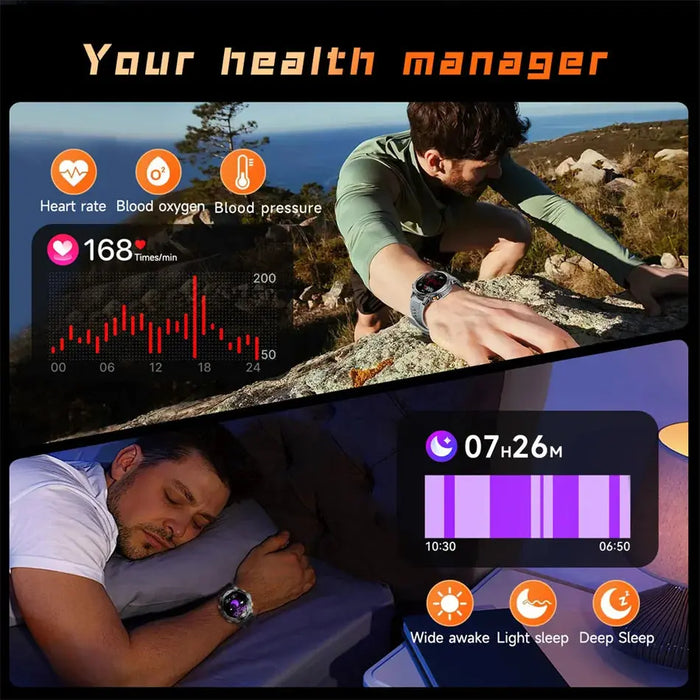 Smart Watch – AMOLED Display with AI Health Tracking SF
