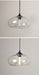 Modern Glass Pendant Light – Elegant LED Ceiling Fixture with Iron Finish - Samanta Factory