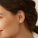 Premium 925 Sterling Silver Round Cut Earrings for Timeless Brilliance SF
