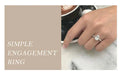 Sterling Silver Oval CZ Ring – Sparkling 3-Carat Simulated Diamond SF