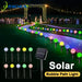 Solar bubble ball pathway lights with waterproof design and multiple lighting modes for gardens and patios