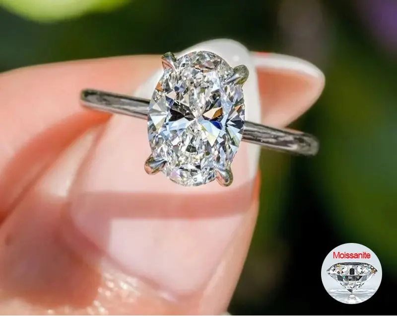 Elegant 1–4CT Moissanite Bridal ring  with 18K Gold Plating for Women SF