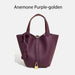 Cowhide Leather Bucket Bag – Soft Fashion for Four Seasons SF