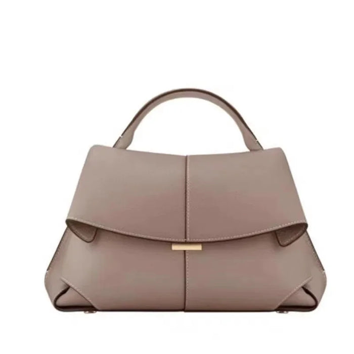 European Style Shoulder Handbag-Pleated Cowhide Leather Designer Crossbody Bag for Women - Samanta Factory