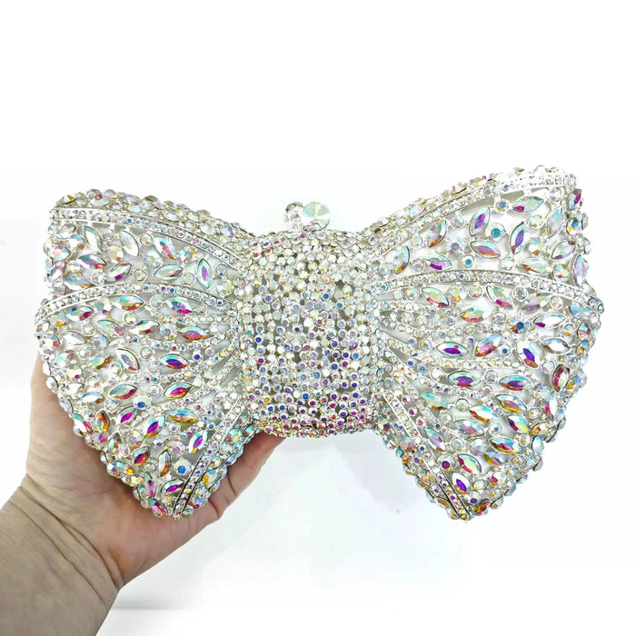Metallic Minaudiere – Hard Party Clutch for Women SF