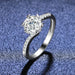 Moissanite Ring – Classic Prong-Set Design SF