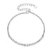 Moissanite Bracelet – Adjustable 925 Sterling Silver Design SF