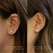 Moissanite Stud Earrings – D Color Oval Cut Sterling Silver SF