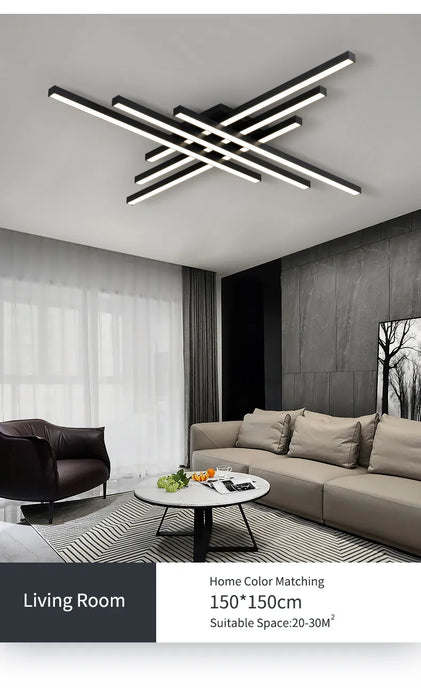 Ceiling Light – Modern Nordic Iron & Acrylic Design with LED Illumination - Samanta Factory