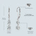 Moissanite Drop Earrings – D-Color Round Cut 925 Sterling Silver SF