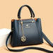 Women’s Soft PU Leather Handbag – Fashionable Casual Tote with Sequined Detail - Samanta Factory