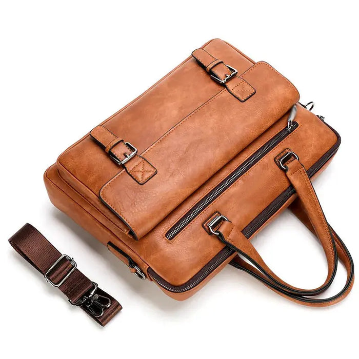 Business Laptop Briefcase – Lightweight 14-Inch Office Messenger Bag SF