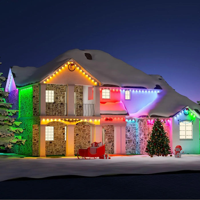 Outdoor LED String Lights – Multi-Color App & Remote Control - Samanta Factory