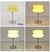 Modern Stained Glass Table Lamp – Touch Control LED Bedside Lighting - Samanta Factory