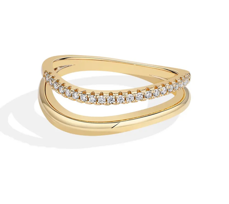 S925 Moissanite Ring – D-Color VVS1 Stone in 18K Gold Plating SF
