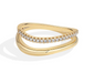 S925 Moissanite Ring – D-Color VVS1 Stone in 18K Gold Plating SF