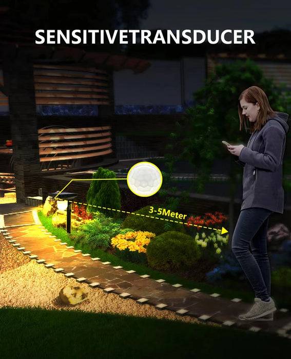 Solar Garden Light – Motion Sensor LED with Triple Modes and IP65 Weatherproof Design - Samanta Factory