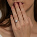Moissanite Wedding Band – 2ct Oval Cut S925 Silver, Diamond-Tested SF