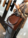 Vintage Cow Leather Shoulder Tote – Women’s Ruched Handbag SF