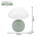 Modern LED Table Lamp – Dimmable Frosted Glass Shade - Samanta Factory