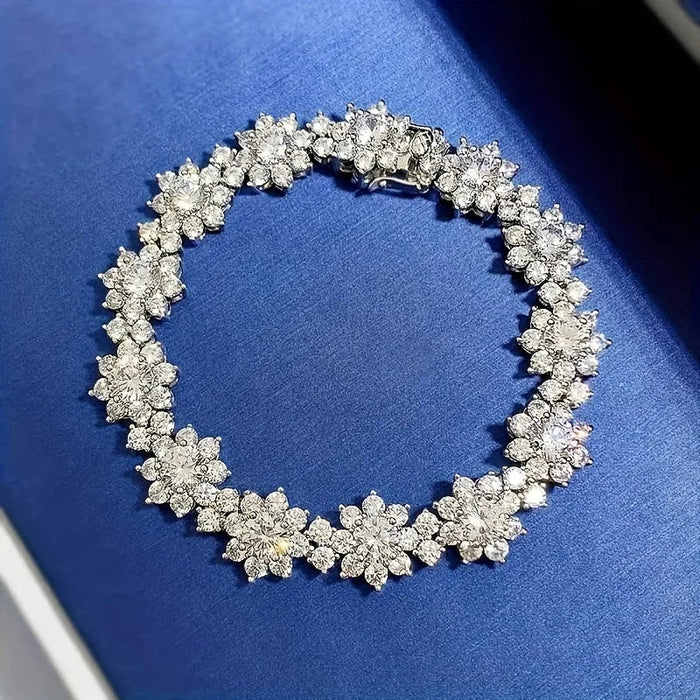 Moissanite Cuban Bracelet – D Color VVS1 Tennis Luxury SF