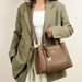 Women’s Tote Bag – Soft Microfiber Leather Casual Handbag with Zipper Closure - Samanta Factory