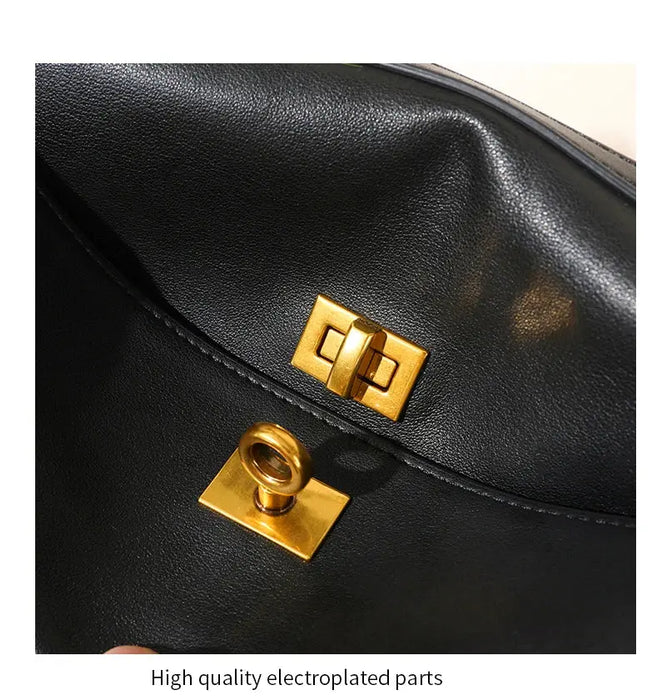 Leather Satchel Bag - Soft Casual Carry SF