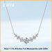 Moissanite Pendant Necklace – 7-Stone 925 Sterling Silver D-Color VVS1 SF
