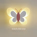 Butterfly Wall Light – LED Acrylic Lamp for Kids Room in Blue, Pink, or White