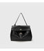 Microfiber Leather Shoulder Bag – Large Square with Lock SF