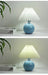 Korean Table Lamp – Vintage Pleated Fabric Shade with Ceramic Base - Samanta Factory