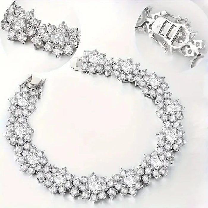 Moissanite Cuban Bracelet – D Color VVS1 Tennis Luxury SF