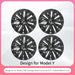 4PCS Design for TESLA Model Y 2020-2024 Vehicle Full Coverage Storm Wheel Cover Cap 19 Inches Wheel Hubcap Automobile Accessorie - Samanta Factory