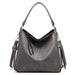 Luxury Faux Leather Hobo Handbag – Large Designer Women’s Tote Shoulder & Crossbody Bag SF