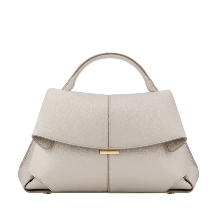 European Style Shoulder Handbag-Pleated Cowhide Leather Designer Crossbody Bag for Women - Samanta Factory