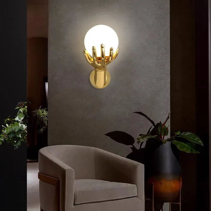 Modern Resin Wall Lamp – G9 LED Indoor Wall Light for Living Room & Bedroom SF