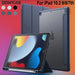 iPad 10.2" Case with Pencil Holder – Trifold Stand Clear Back Auto Sleep/Wake Cover SF