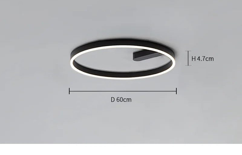 LED Ceiling Light – Modern Surface-Mounted Design with Dimmable Remote Control - Samanta Factory