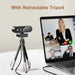 4K ultra HD USB webcam with auto focus built-in digital microphone 3840x2160 resolution plug and play for PC laptop video calls streaming and online classes