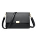 Women’s genuine leather handbag – square ruched shoulder bag with hasp closure and large capacity

