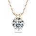Moissanite Pendant Necklace – D-Color Round Solitaire SF