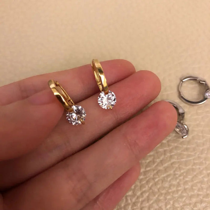 Moissanite Hoop Earrings – 1.0CT VVS1 D-E Color Sterling Silver SF