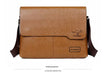 Men’s Business Satchel Bag – Slim PU Leather Shoulder Bag SF
